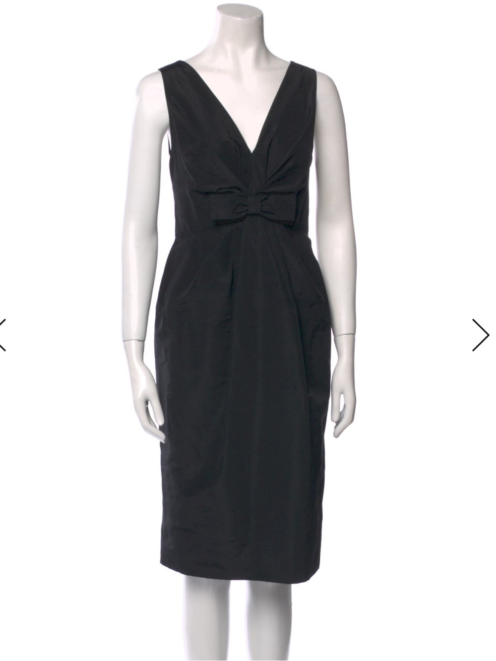 2000s Valentino Black Sheath Dress with Bow